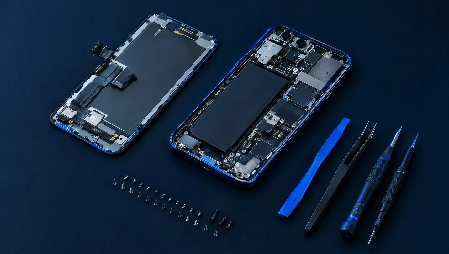 Smartphone Repair on the bench at Tech Depot